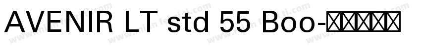 AVENIR LT std 55 Boo字体转换